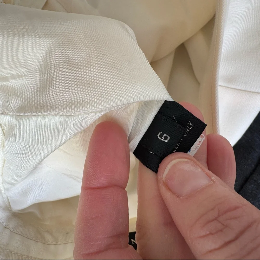 Ralph Lauren Cream Straight-Leg Trousers - Picture 5 of 7